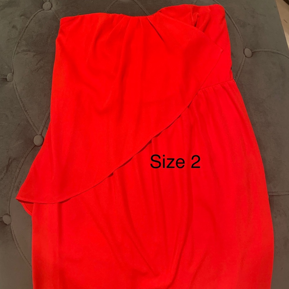 Red cocktail dress